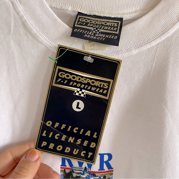 VINTAGE NEW WITH TAGS RWR Rothmans Williams Renault Formula 1 T-Shirt - Picture 6 of 8